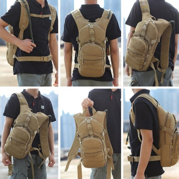 Outdoor Hiking Tactical Hydration Backpack with 3L Water Bladder - Image 2