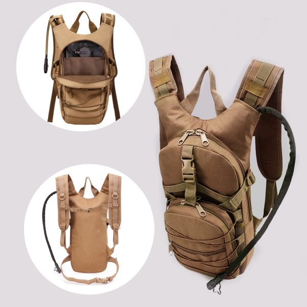 Outdoor Hiking Tactical Hydration Backpack with 3L Water Bladder - Image 3