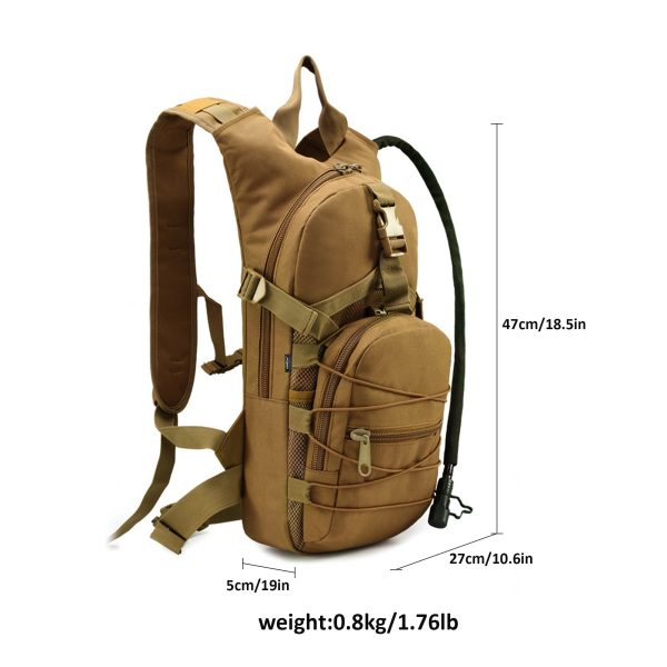 Outdoor Hiking Tactical Hydration Backpack with 3L Water Bladder - Image 5