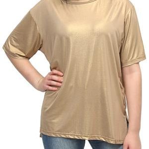 Crew Neck T-Shirt - Gold