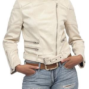 Biker Jacket - Beige