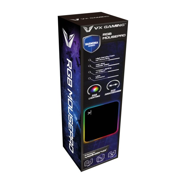 VX Gaming Harmonia RGB Mousepad 300x250x3mm - Image 2