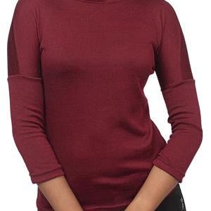 3/4 Sleeve Top - Burgundy