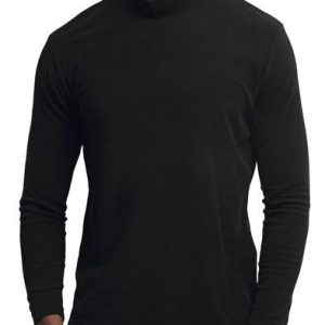 Long Sleeve Turtleneck - Black