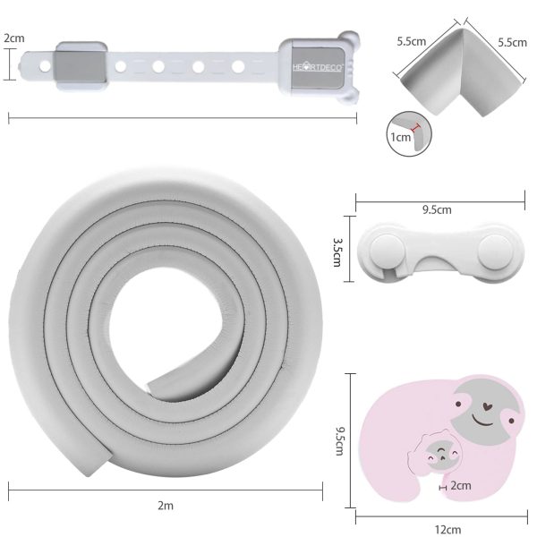 24 Piece Child Safety Locks Edge Corner Guards Set - Image 4