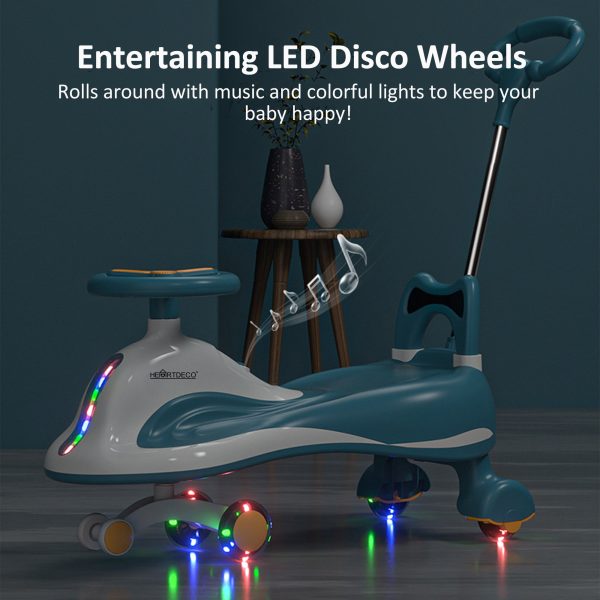 Colorful LED Kids Wiggle Car Ride On Toy - Image 4