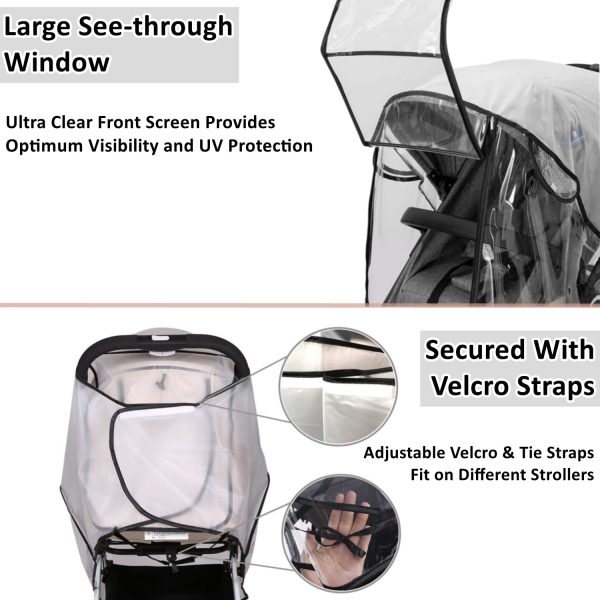 Universal Baby Stroller Rain Cover - Image 3