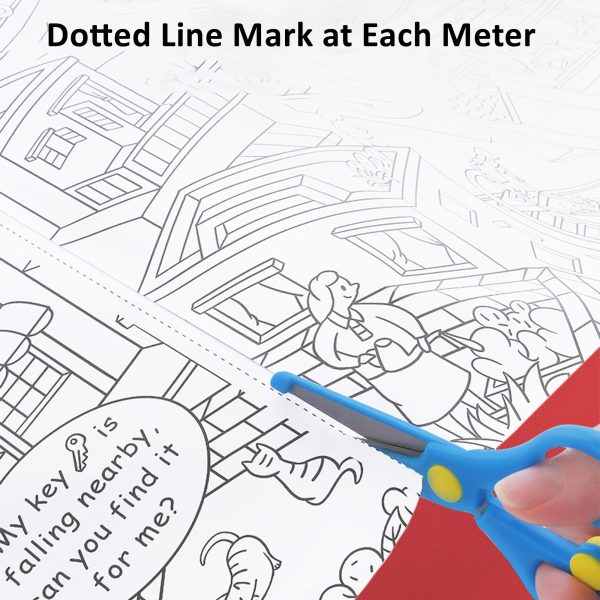 10m Coloring Paper Roll For Kids- City - Image 4