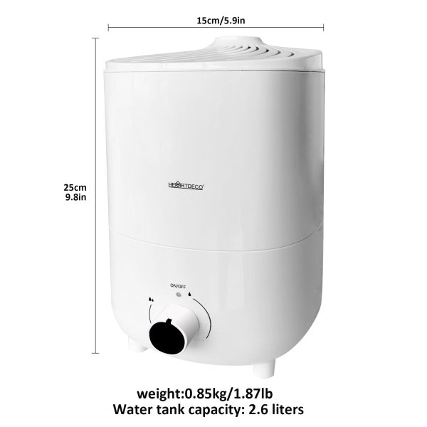 2.6L Quiet Ultrasonic Top Fill Humidifier - Image 6