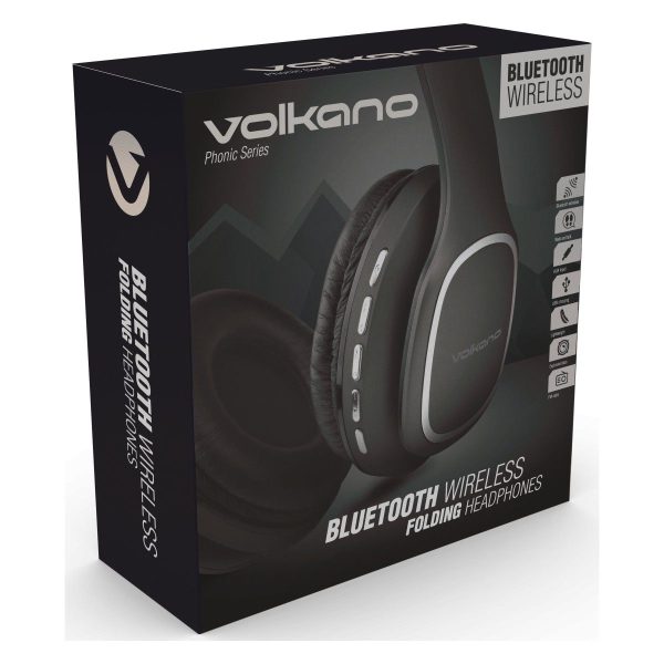 Volkano Phonic Series Bluetooth Headphones - Black - Image 3