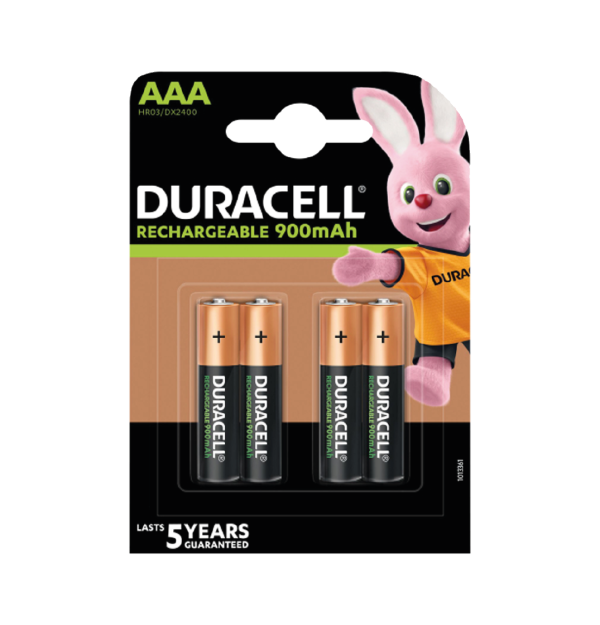 4 x AAA Rechargeable Batteries