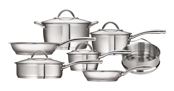 11pc. Stainless Steel Cookware Set Lifetime Guarantee - Opus (stainless  steel)