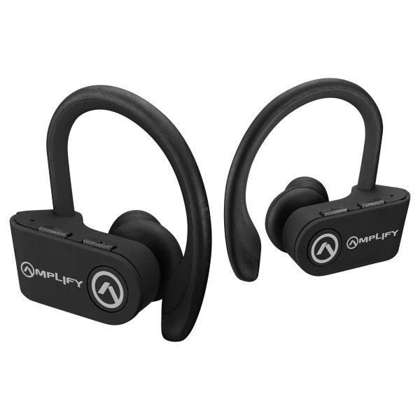 SPORTS TRUE WIRELESS EARPHONES WITH SPORTS STABILIZER HOOKS & CARRY CASE - Image 4