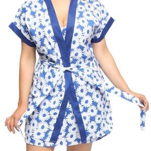 Chemise & Gown Set - Blue