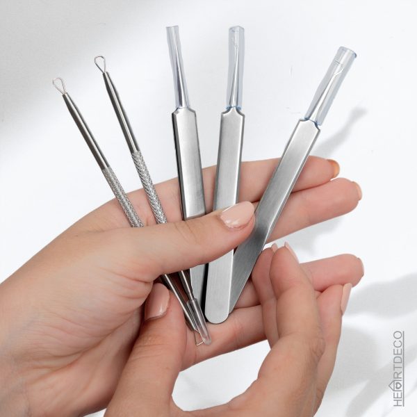 5Pcs Acne Pimple Blackhead Remover  Tool Set - Image 2