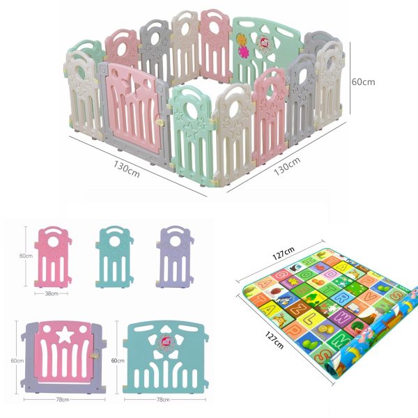 Baby Playpen Activity Center Play Yard 14Pcs Set - Image 4