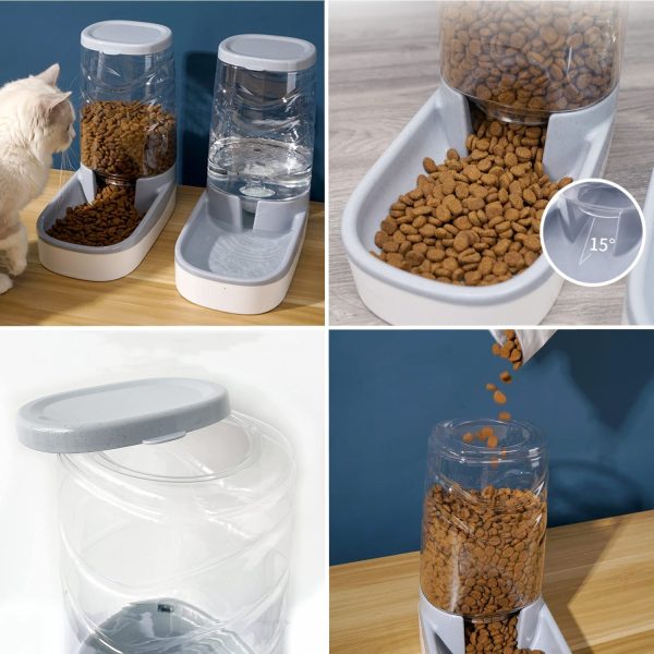 Pet Gravity Feeder & Automatic Water Dispenser Set - Image 2