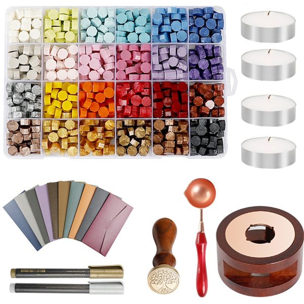 Sealing Wax and Stamp Kit - 620Pcs