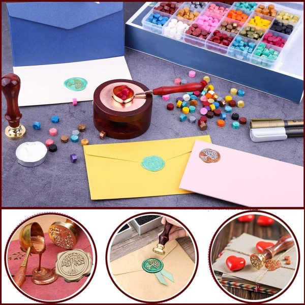 Sealing Wax and Stamp Kit - 620Pcs - Image 2