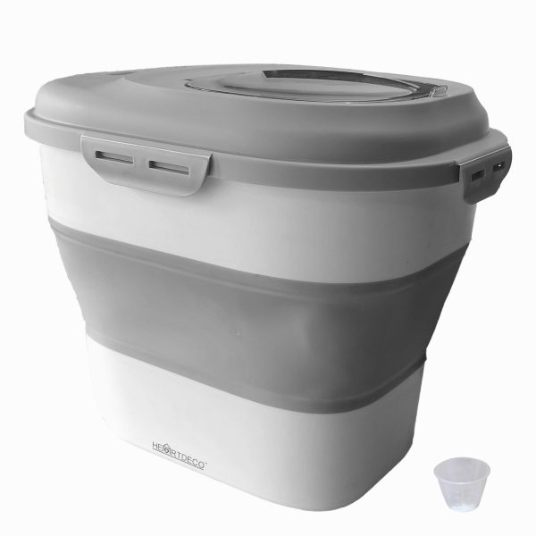 Large Foldable Pet Food Storage Container