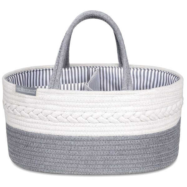 Cotton Rope Diaper Caddy Storage Basket