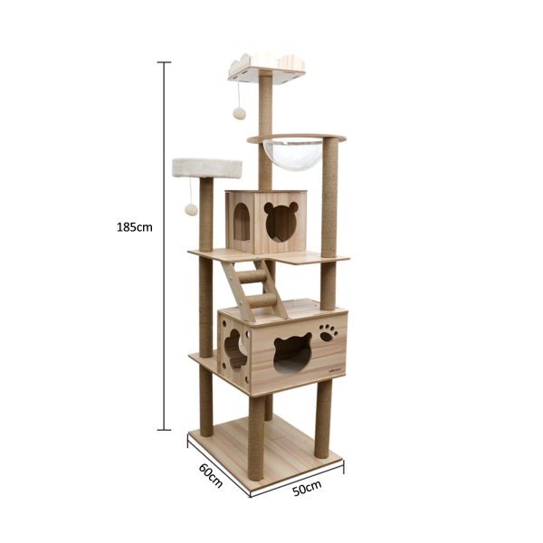 Large Cat Tree Sisal Scratching Post Climbing Tower - Image 4