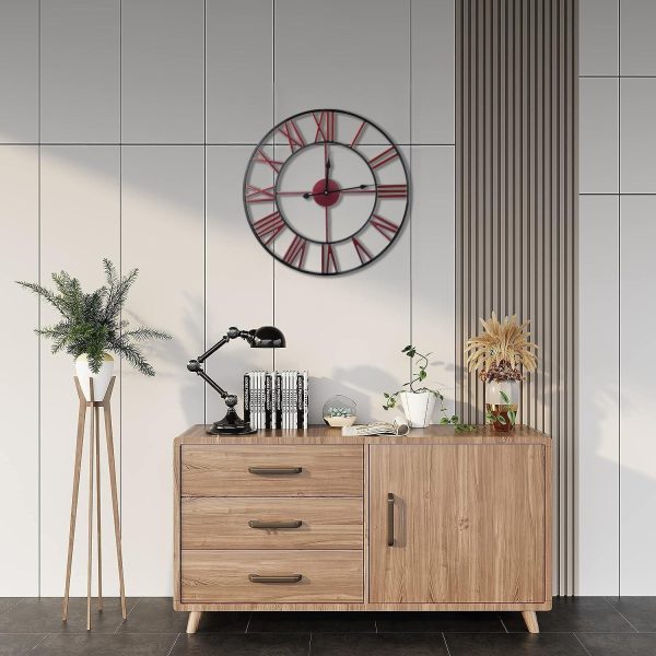 20 Inch Large Silent Industrial Wall Clock - Image 2