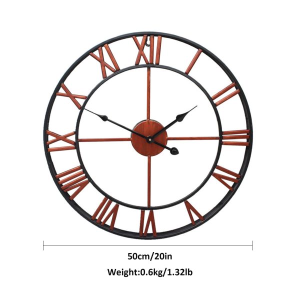 20 Inch Large Silent Industrial Wall Clock - Image 4