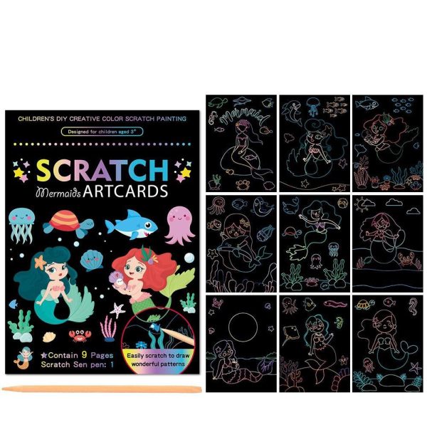 A5 Creative Color Scratch Art Cards for Kids - 4aKid