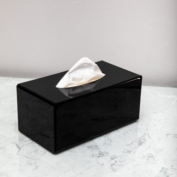 Luxury Acrylic Tissue Box (Black) - Image 2