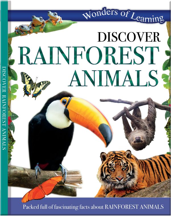 WONDERS OF LEARNING BOOK - DISCOVER RAINFOREST ANIMALS