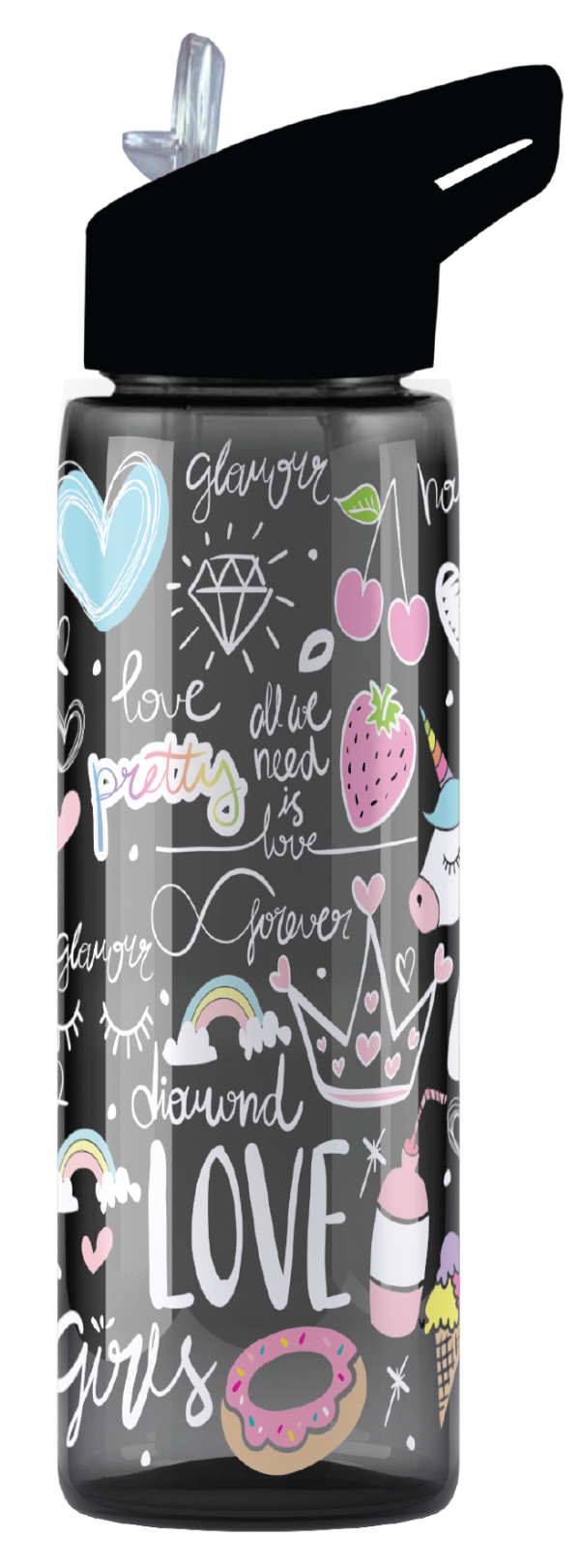 Love Graffiti - 750ml Plastic Bottle (Girls) - Image 2