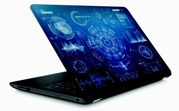 Blue Tech Laptop Skin - Image 3