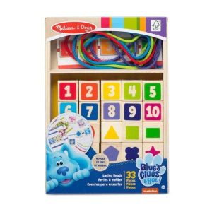 Melissa & Doug Blues Clues Wooden Lacing Beads (Pre-Order)