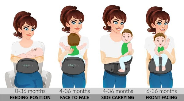 Tushbaby is a strap-free, ergonomic hipseat that evenly distributes your babyâ€™s weightâ€”so you can carry your little one longer and more comfortably.