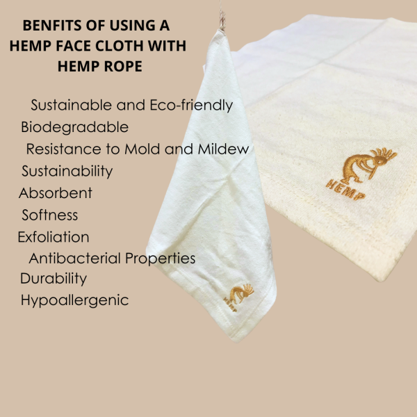 CBD Beauty Gift Set includes Hemp Face cloth - Image 4