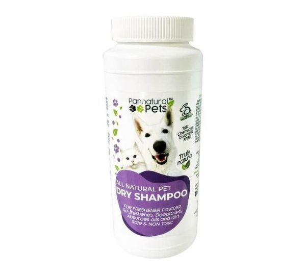 Natura Pets Dry Pet Shampoo Powder (Lavender) for Dogs & Cats