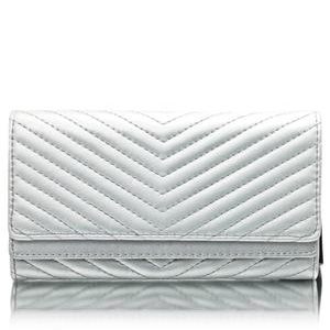 Quilted Wallet - Silver