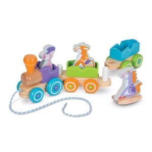 Melissa & Doug Rocking Farm Animals Pull Train (Pre-Order)