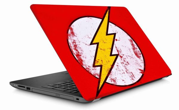 Flash Logo Scratched  Laptop Skin - Image 3