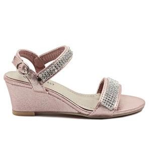 Girls Diamante Wedge - Pink