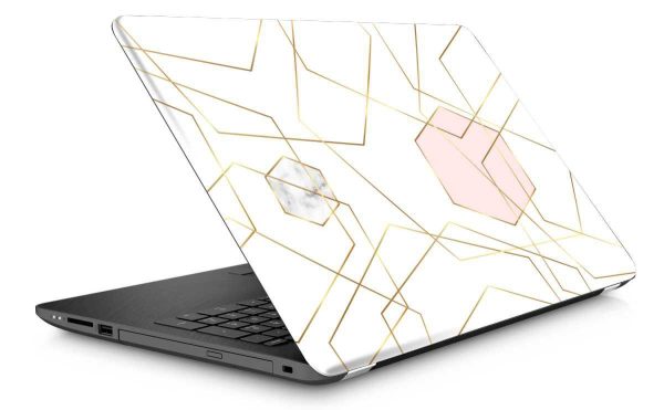 Gold Cubes Laptop Skin - Image 3