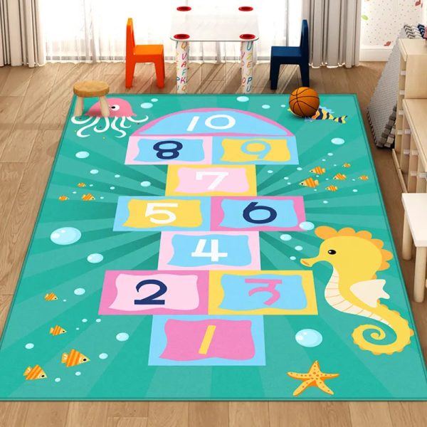 Rectangular Crystal Velvet Carpet for Kids/Dynamic - Image 14