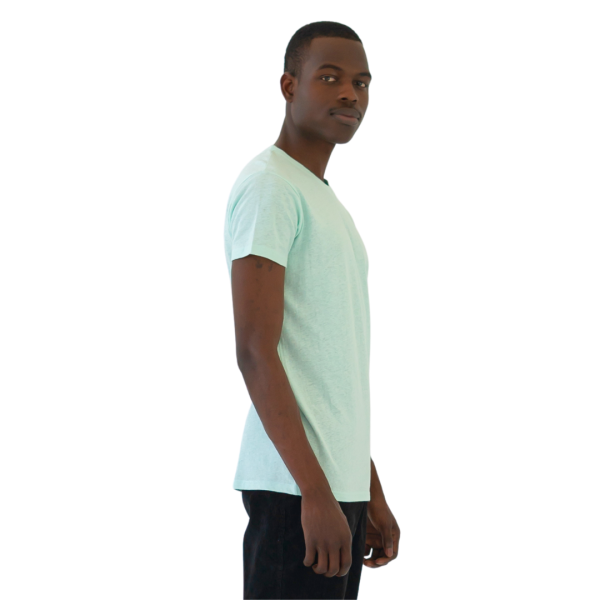 Hemp Roaring Round Neck Tees - Built for durability - Mint - Image 3