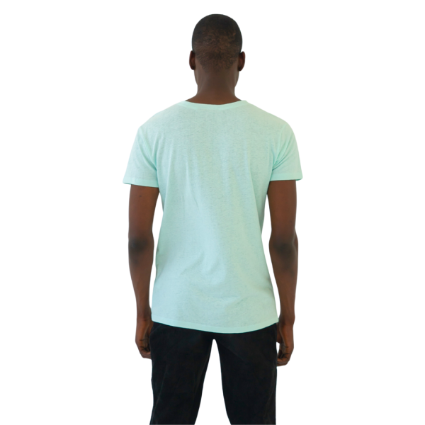 Hemp Roaring Round Neck Tees - Built for durability - Mint - Image 2