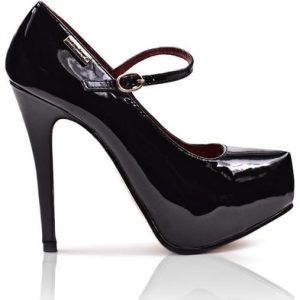 Ankle Strap Heel  - Black