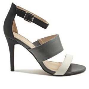 Ankle Strap Heel - Grey