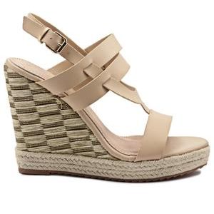 Woven Wedge - Beige