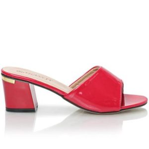 Block Heel - Red