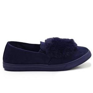 Fluff Slip On - Navy